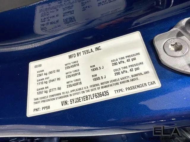 2020 Tesla Model 3 Long Range Dual Motor All-Wheel Drive