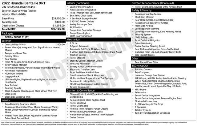 2022 Hyundai Santa Fe XRT for sale in FARGO, ND