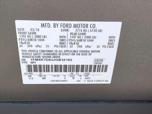 Used 2018 Ford Explorer XLT Front Wheel Drive Sport Utility