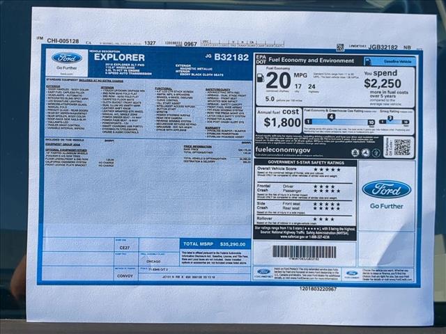 Used 2018 Ford Explorer XLT Front Wheel Drive Sport Utility