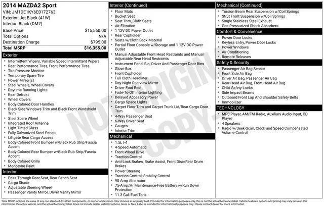 2014 Mazda Mazda2 Sport for sale in Fort Wayne, IN