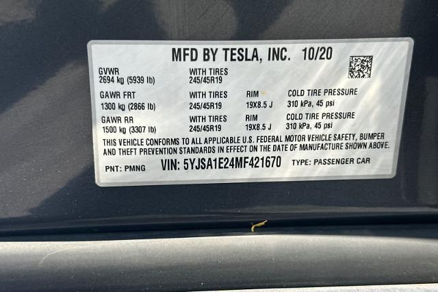 2021 Tesla Model S Long Range Dual Motor All-Wheel Drive