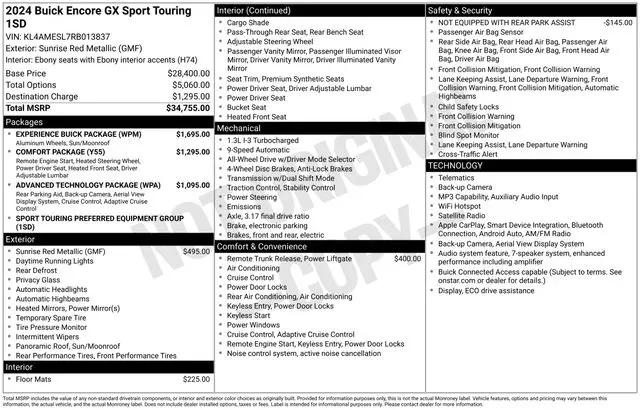 2024 Buick Encore GX Sport Touring AWD