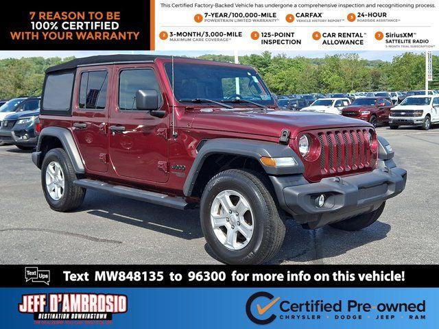 2021 Jeep Wrangler Unlimited Sport S 4x4 2021 Jeep Wrangler Unlimited Sport S 4x4