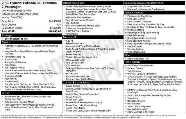 2025 Hyundai Palisade SEL Premium for sale in FARGO, ND