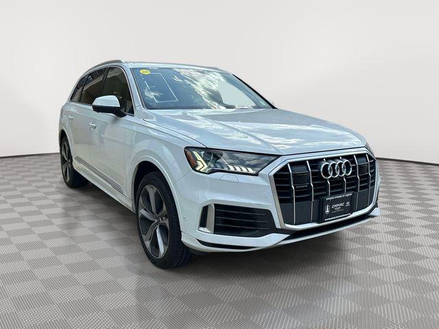 Glacier White Metallic 2022 Audi Q7 SUV / Crossover All-Wheel Drive 8-Speed Automatic