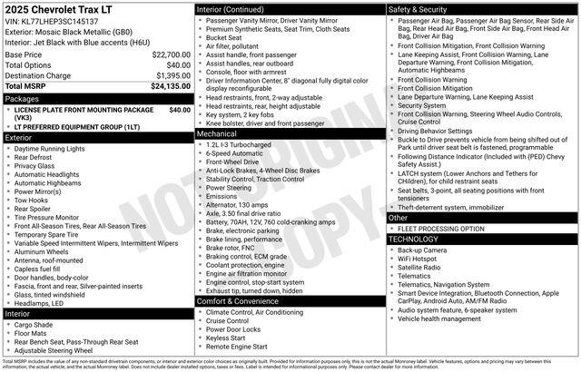 2025 Chevrolet Trax FWD LT