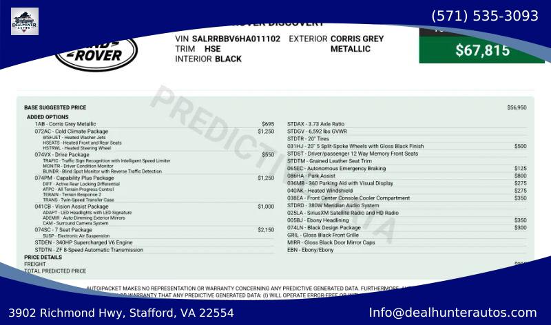 2017 Land Rover Discovery HSE for sale in Stafford, VA