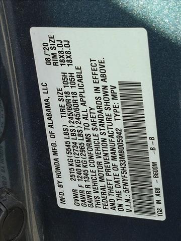 2021 Honda Pilot 2WD EX