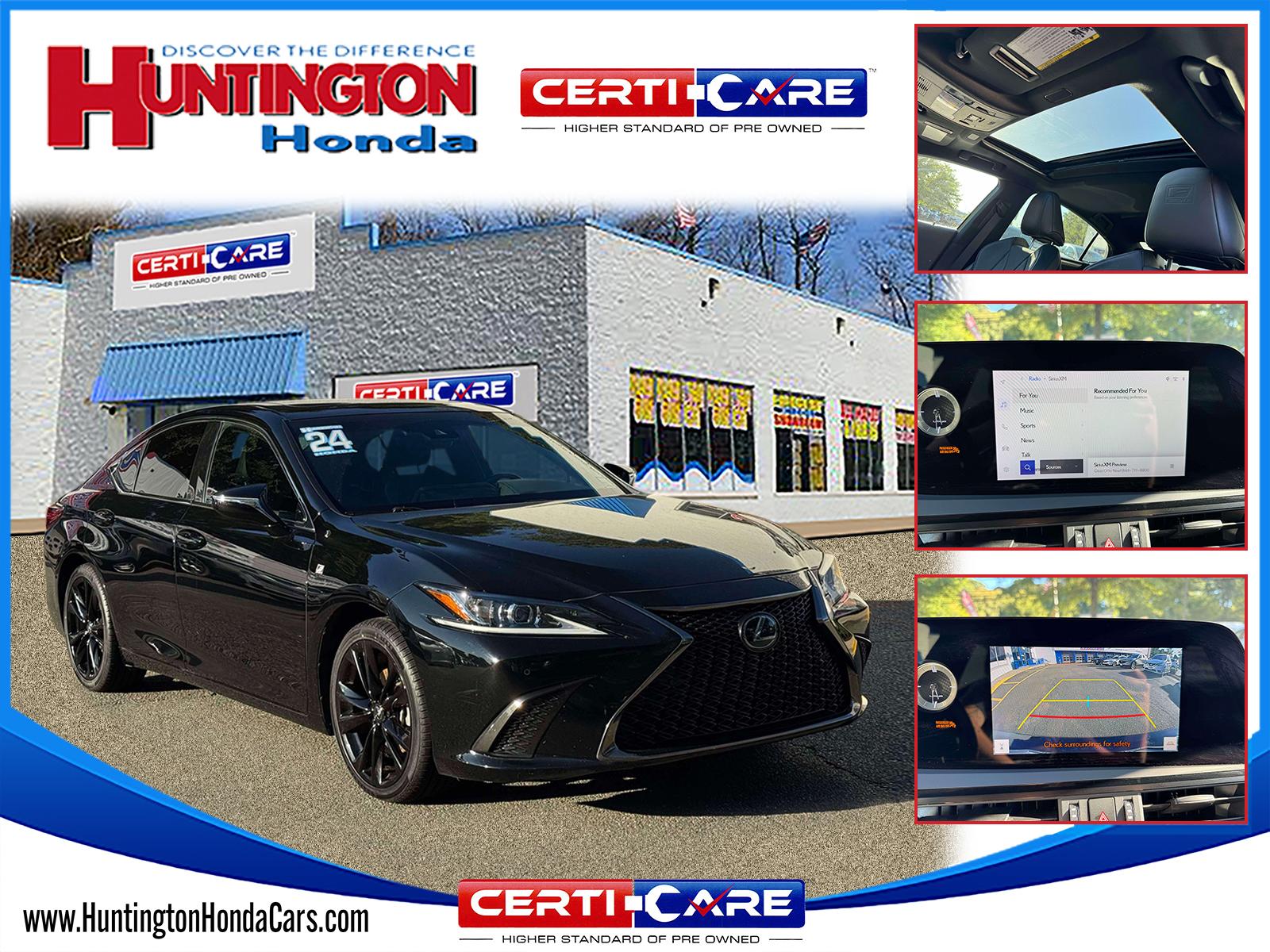 Black (Obsidian) 2024 Lexus ES Sedan Front-Wheel Drive Automatic