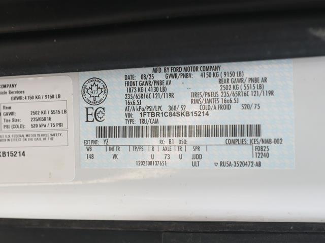 2025 Ford Transit Cargo Van 148 WB Medium Roof Cargo