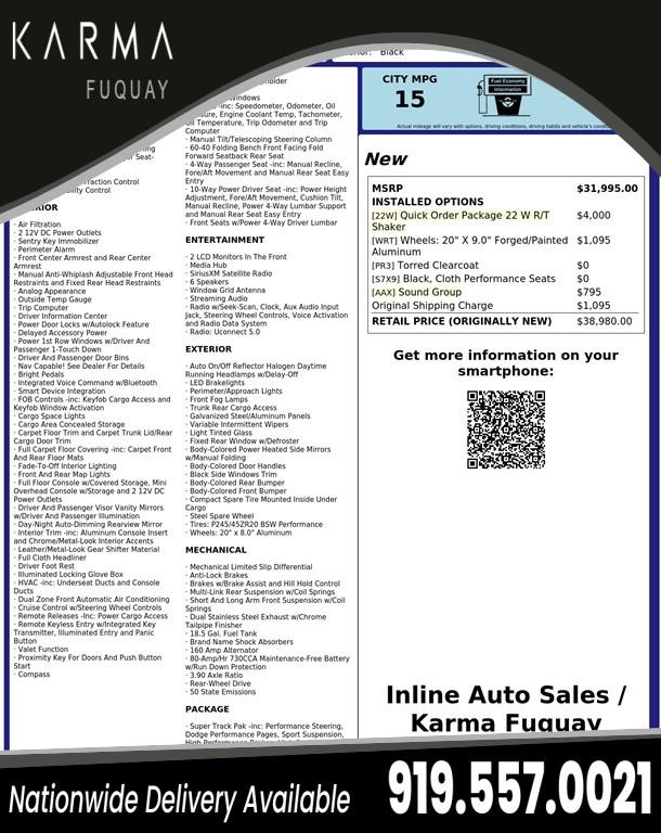 2016 Dodge Challenger R/T Shaker for sale in Fuquay-Varina, NC