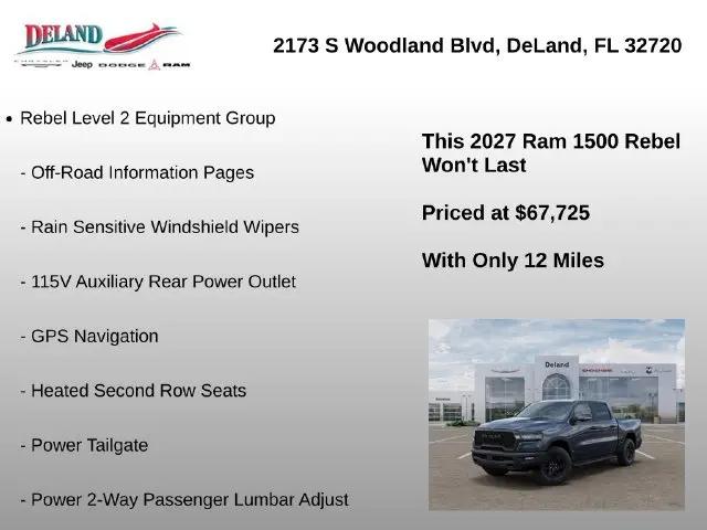 2027 Ram 1500 Rebel