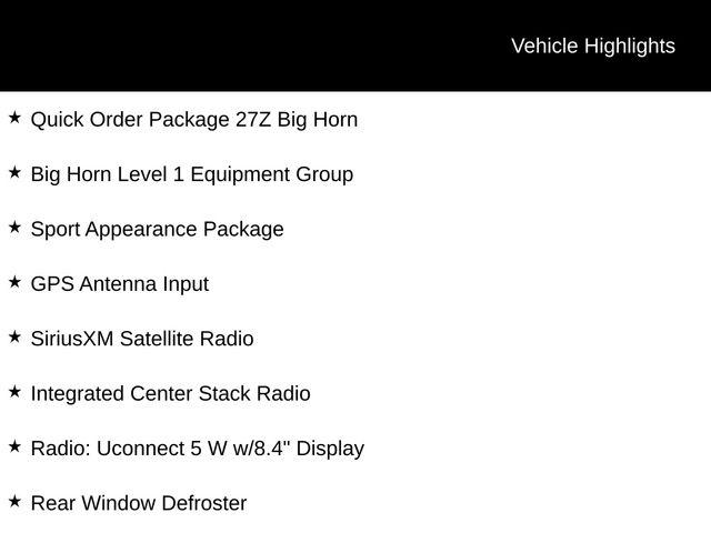 2023 Ram 1500 Big Horn Crew Cab 4x4 57 Box