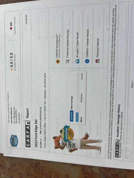 2023 Ford Edge SEL