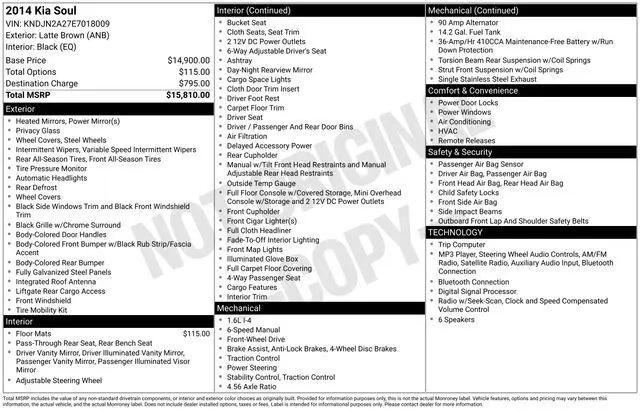 2014 Kia Soul Base for sale in Columbus, IN