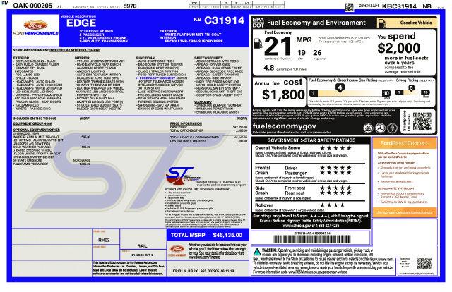 Used 2019 Ford Edge ST For Sale in Muscle Shoals, AL