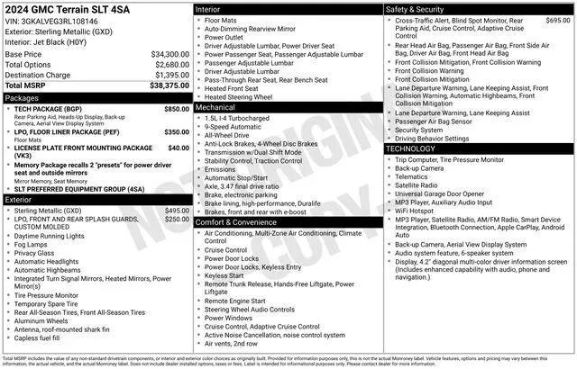 2024 GMC Terrain AWD SLT for sale in Marshfield, WI