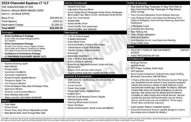 2024 Chevrolet Equinox FWD LT for sale in El Dorado Springs, MO