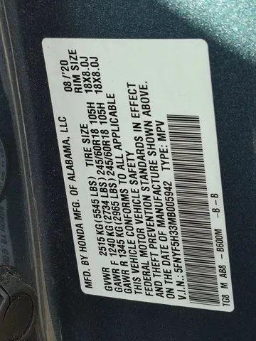 2021 Honda Pilot 2WD EX