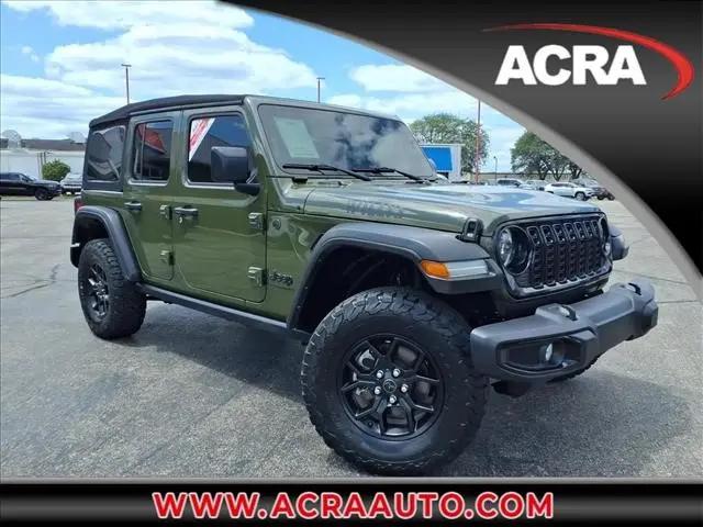 2024 Jeep Wrangler 4-Door Willys 4x4 for sale in Greensburg, IN