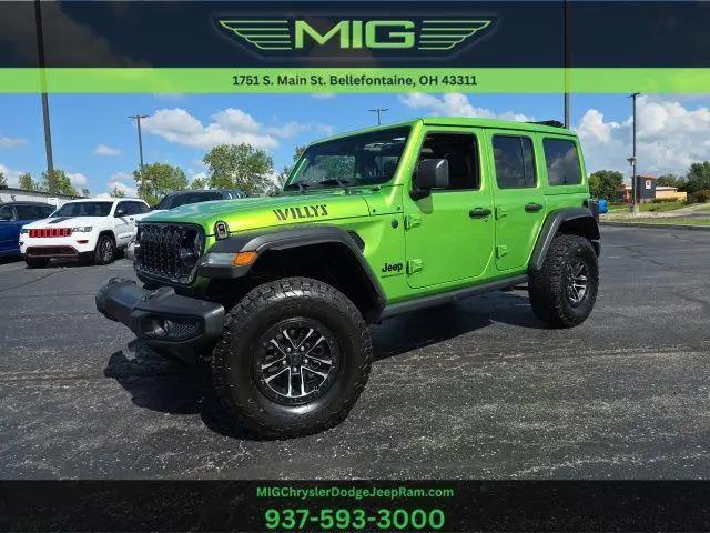 2025 Jeep Wrangler 4-Door Willys 4x4 for sale in Bellefontaine, OH