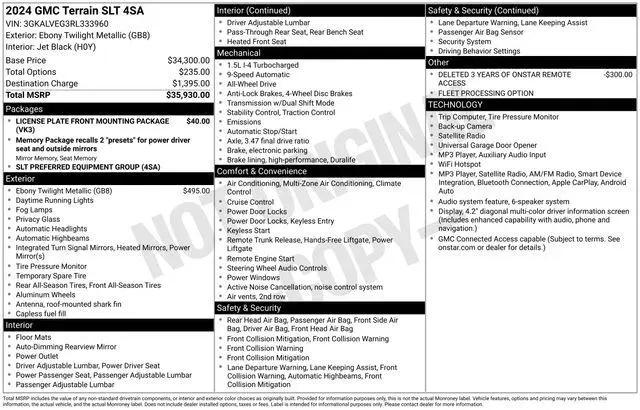 2024 GMC Terrain AWD SLT for sale in Marshfield, WI