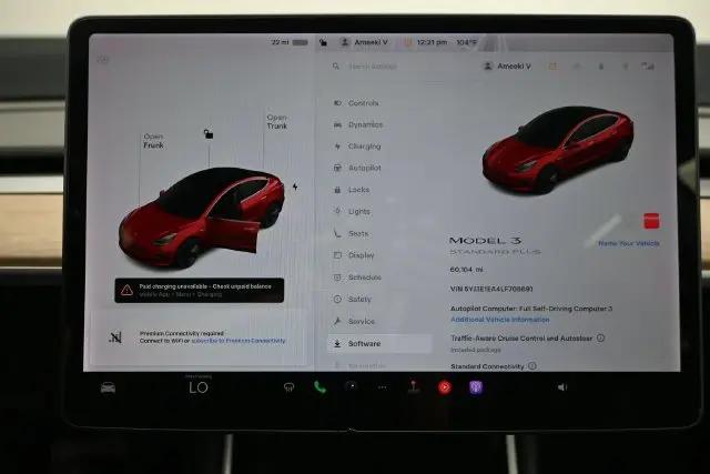 2020 Tesla Model 3 Standard Range Plus Rear-Wheel Drive
