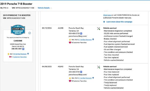 2019 Porsche 718 Boxster 718 Boxster