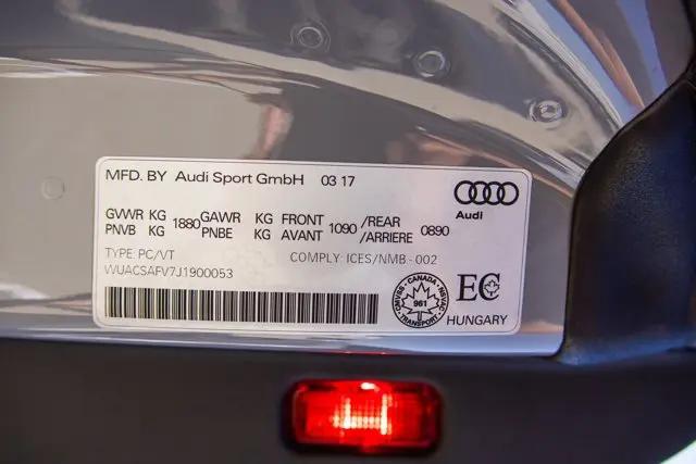 2018 Audi TT RS 2.5T