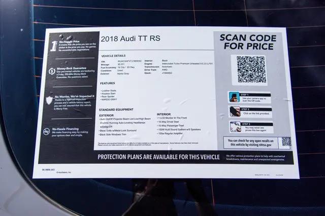 2018 Audi TT RS 2.5T