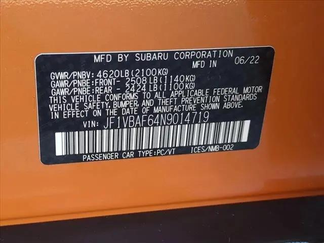 2022 Subaru WRX Premium