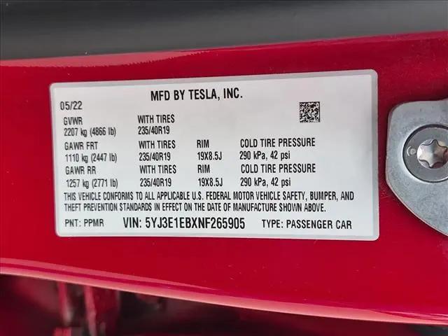 2022 Tesla Model 3 Long Range
