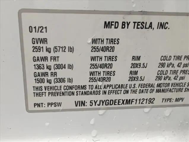 2021 Tesla Model Y Long Range Dual Motor All-Wheel Drive