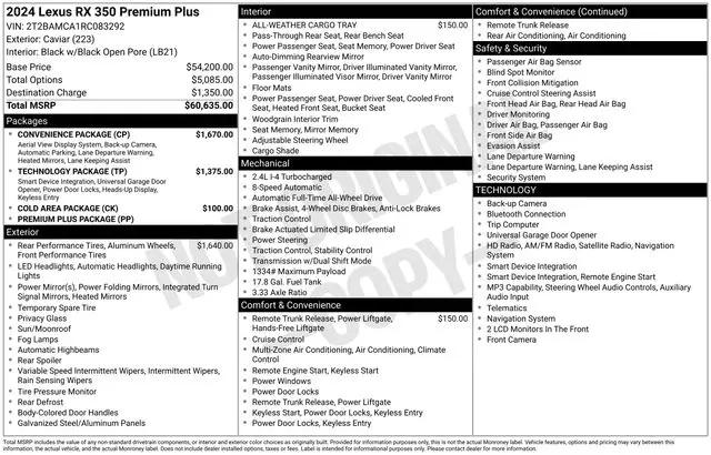 2024 Lexus RX 350 Premium Plus