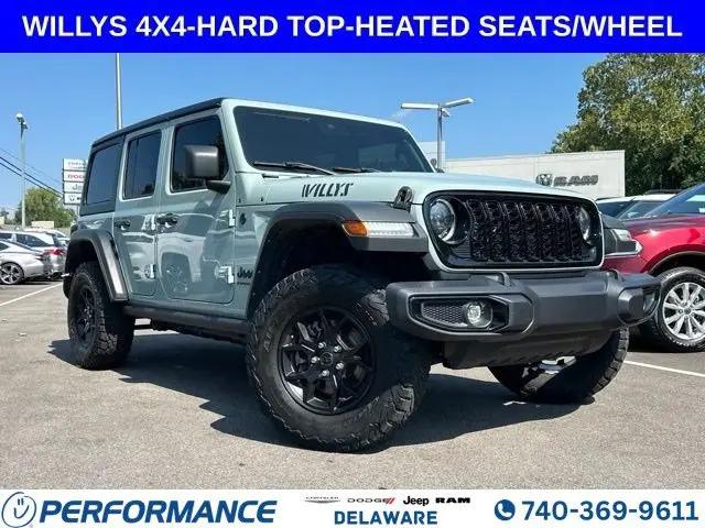 2024 Jeep Wrangler 4-Door Willys 4x4 for sale in Delaware, OH