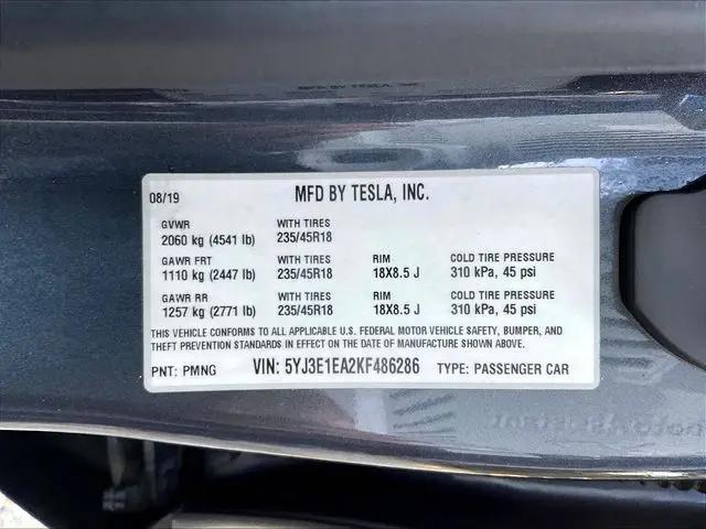 2019 Tesla Model 3 Mid Range