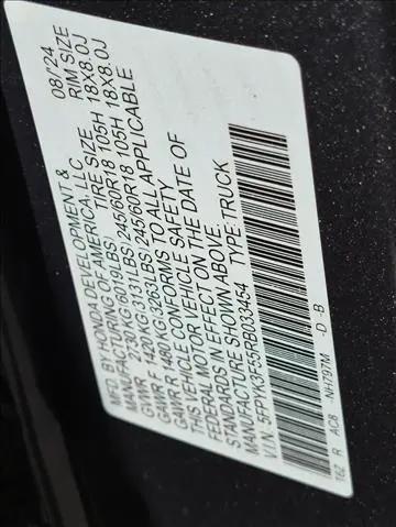 2024 Honda Ridgeline RTL