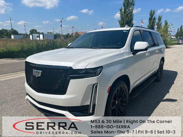 Crystal White Tricoat 2024 Cadillac Escalade ESV SUV / Crossover Four-Wheel Drive Automatic