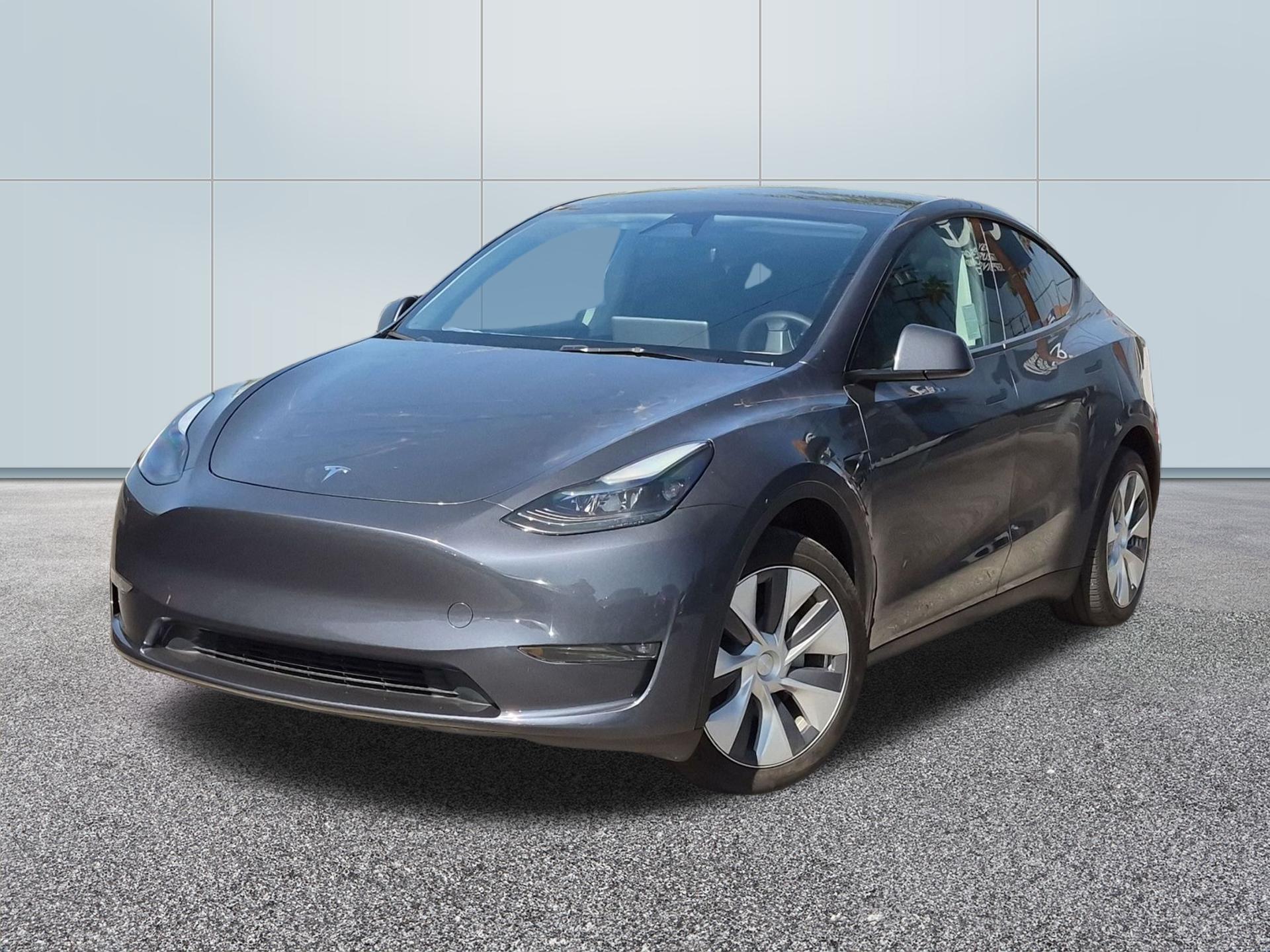 Gray 2023 Tesla Model Y SUV / Crossover All-Wheel Drive Automatic