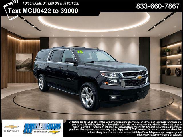 Black 2015 Chevrolet Suburban SUV / Crossover Four-Wheel Drive 6-Speed Automatic Overdrive