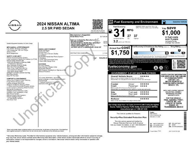 Used 2024 Nissan Altima SR FWD For Sale in Olive Branch, MS