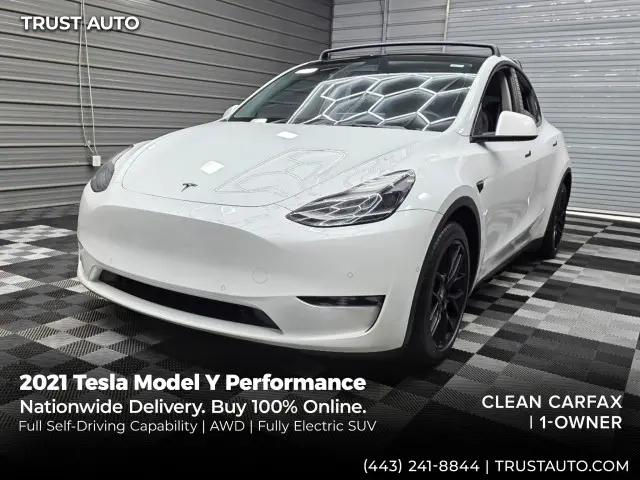 2021 Tesla Model Y Performance Dual Motor All-Wheel Drive for sale in Sykesville, MD