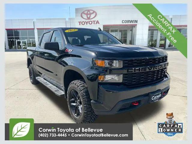 2021 Chevrolet Silverado 1500 4WD Crew Cab Short Bed Custom Trail Boss for sale in Bellevue, NE