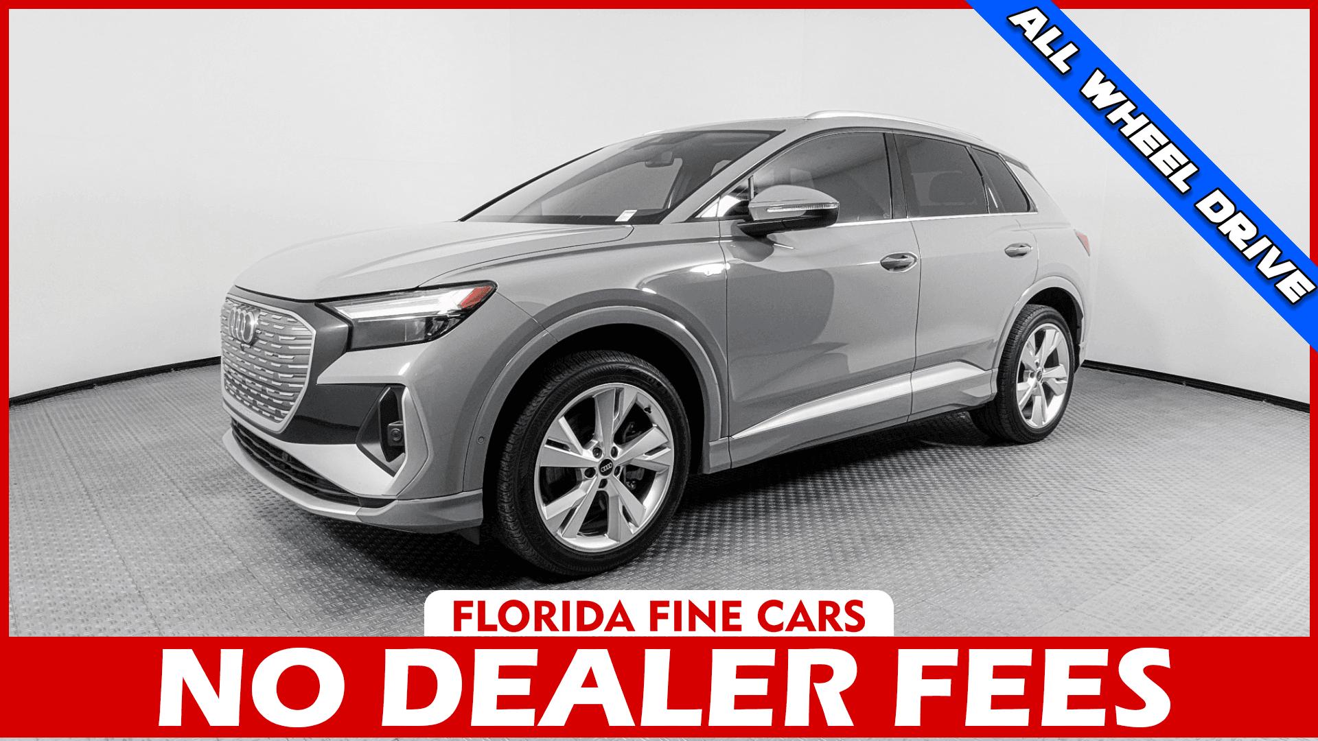 Gray 2023 Audi Q4 e-tron SUV / Crossover All-Wheel Drive Automatic