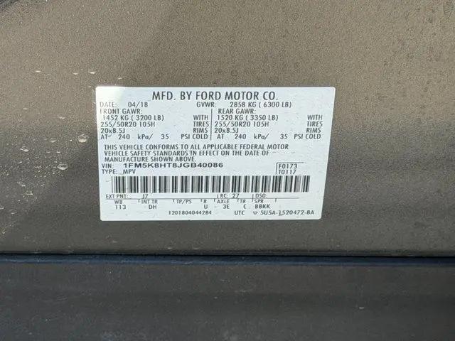 2018 Ford Explorer Platinum
