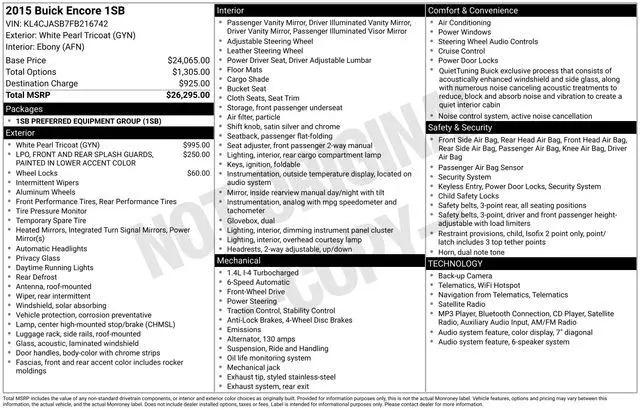 2015 Buick Encore Base for sale in Fort Wayne, IN