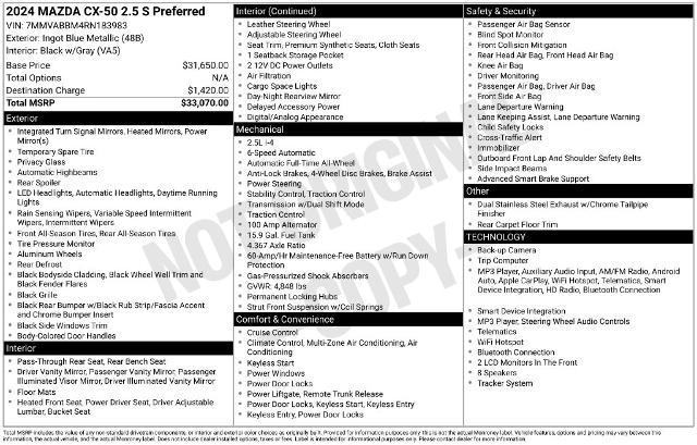 2024 Mazda CX-50 2.5 S Preferred