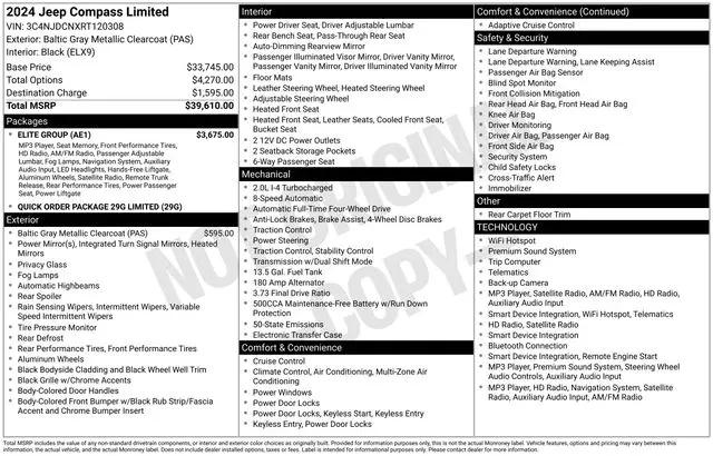 2024 Jeep Compass Limited 4x4