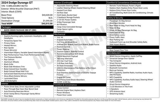 2024 Dodge Durango GT AWD